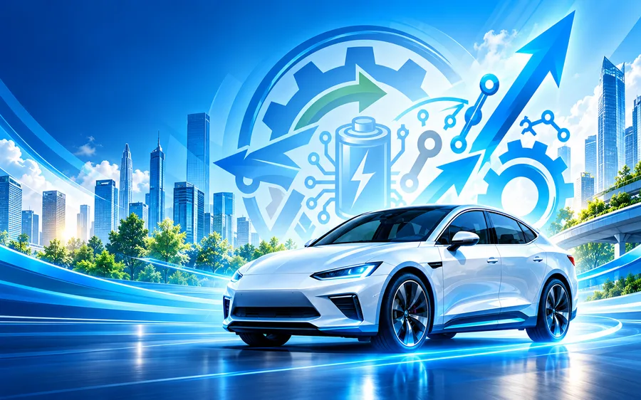 Electric vehicle on the road